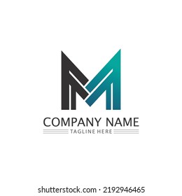 M Letter Logo Template vector illustration design logo for business and identity
