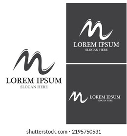 M Letter Logo Template vector illustration design