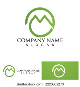 M Letter Logo Template vector illustration design