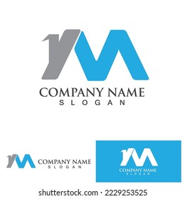 M Letter Logo Template vector illustration design