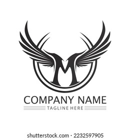 M Letter Logo Template vector illustration design