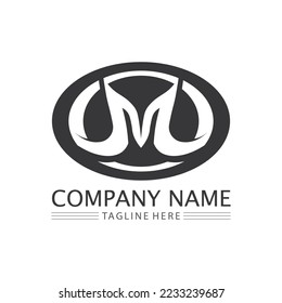M Letter Logo Template vector illustration design