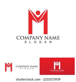M Letter Logo Template vector