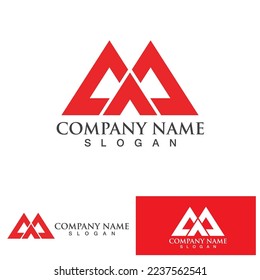 M Letter Logo Template Vektorgrafik Design