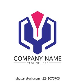 M Letter Logo Template vector illustration design