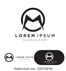 M Letter Logo Template vector illustration design