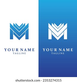 M Letter Logo Template Vektorgrafik Design