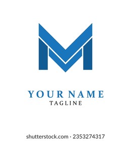 M Letter Logo Template vector illustration design