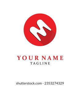 M Letter Logo Template vector illustration design