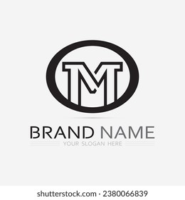 M Letter Logo Template Vektorgrafik Design