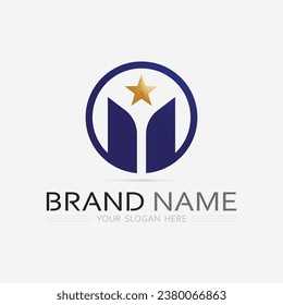 M Letter Logo Template vector illustration design