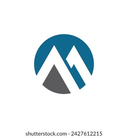 M Letter Logo Template vector illustration design