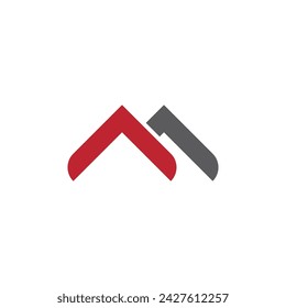 M Letter Logo Template vector illustration design