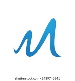 M Letter Logo Template vector illustration design