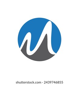 Diseño de ilustración vectorial de plantilla de logotipo M Letter