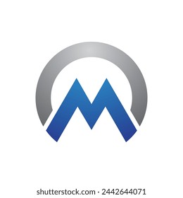M Letter Logo Template vector illustration design