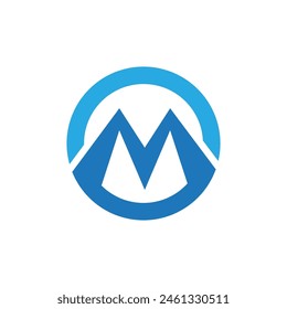 M Letter Logo Vorlage Vektorillustration Design