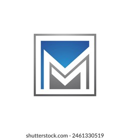 M Letter Logo Template vector illustration design