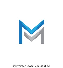 M Letter Logo Template vector illustration design