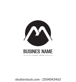 Diseño de Ilustración vectorial de Plantilla de logotipo de letra M