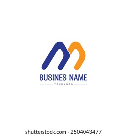 M Letter Logo Template vector illustration design