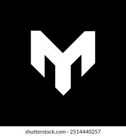 M Letter Logo Template vector icon illustration