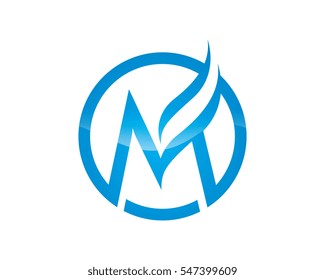 M Letter Logo Template vector icon design
