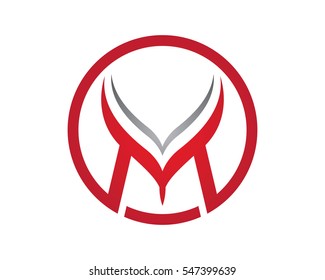 M Letter Logo Template vector icon design
