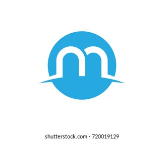M Letter Logo Template vector illustration design