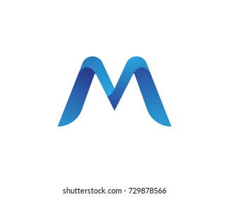 M Letter Logo Template vector illustration design