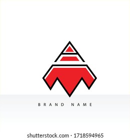 Ein M-Brief-Logo, einzigartiges, modernes, elegantes und luxuriöses Logo. M und ein anfängliches Logo für Buchstaben.