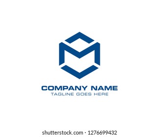 M Letter Logo Vector Design Template