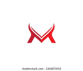 M letter logo vector icon