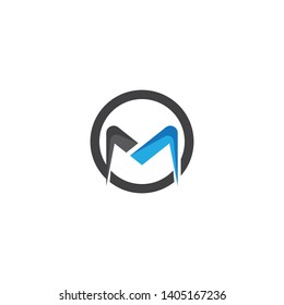 M letter logo vector icon illustration