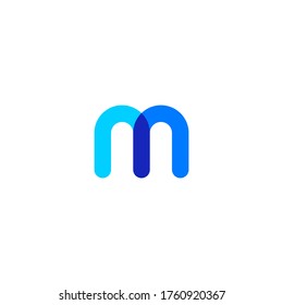 m letter logo vector icon illustration