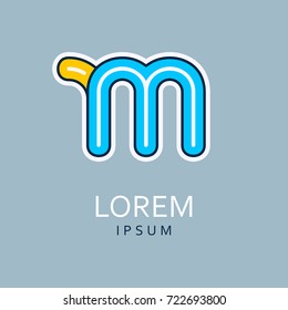 M Letter Logo. Vector Icon