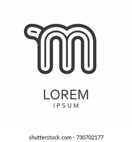 M Letter Logo. Vector Icon