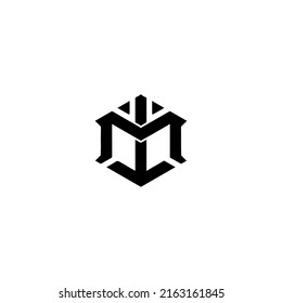 ilustración vectorial del logotipo de la letra m