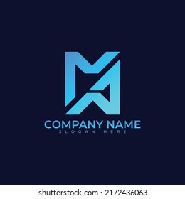 M letter logo vector illustration design