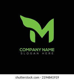 M Letter logo vector illustration design 