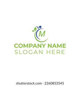 M letter logo vector illustration template