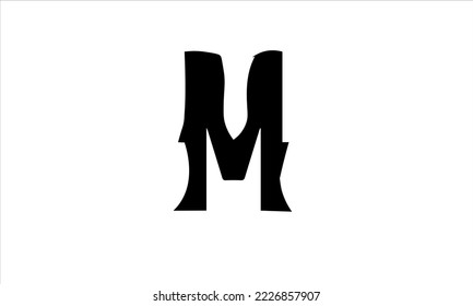 M letter logo vector image