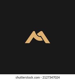 M letter logo vector, M initial concept logo