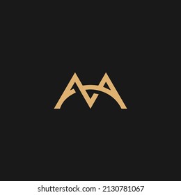 M Letter Logo Vector, M Minimal Logo Icon