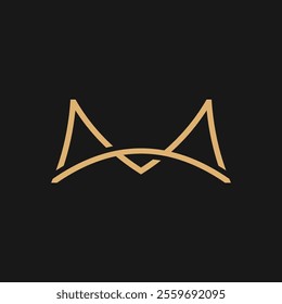 M letter logo vector, M minimal logo icon
