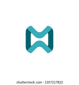 m letter logo vector modern graphic