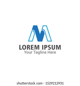 M letter logo vector. modern monogram symbol, logo design concept