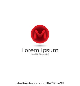 M Buchstabenlogo, m, m Brief, m Vektorgrafik für die Marke