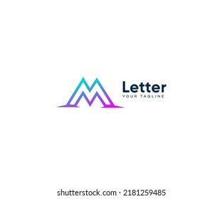 M Letter Logo Vector Template Abstraktes Monogramm Symbol