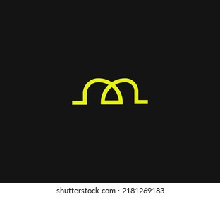 M Letter Logo Vector Template Abstract Monogram Symbol